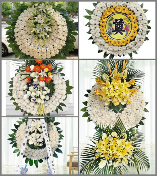 山东青岛平度市旧店镇富涧村花圈速递